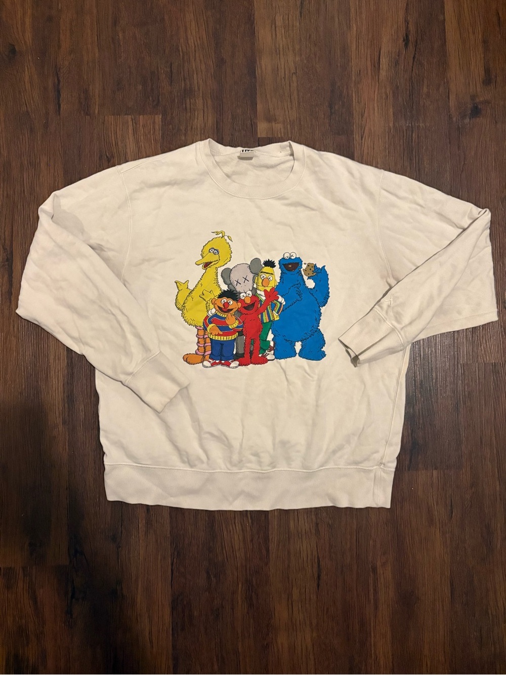 KAWS x Sesame Street White Sweatshirt